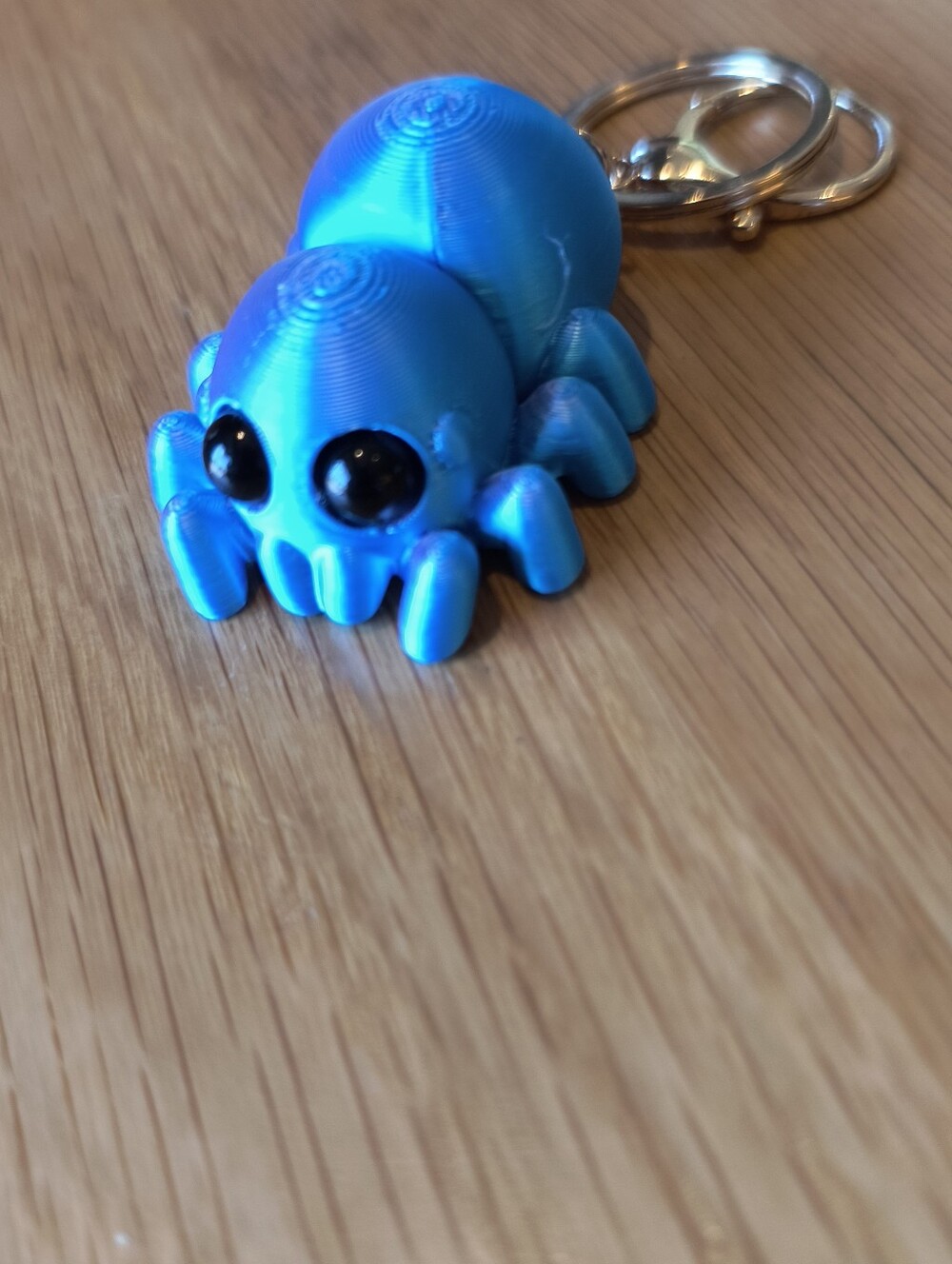 Cute Blue Spider Keychain Charm